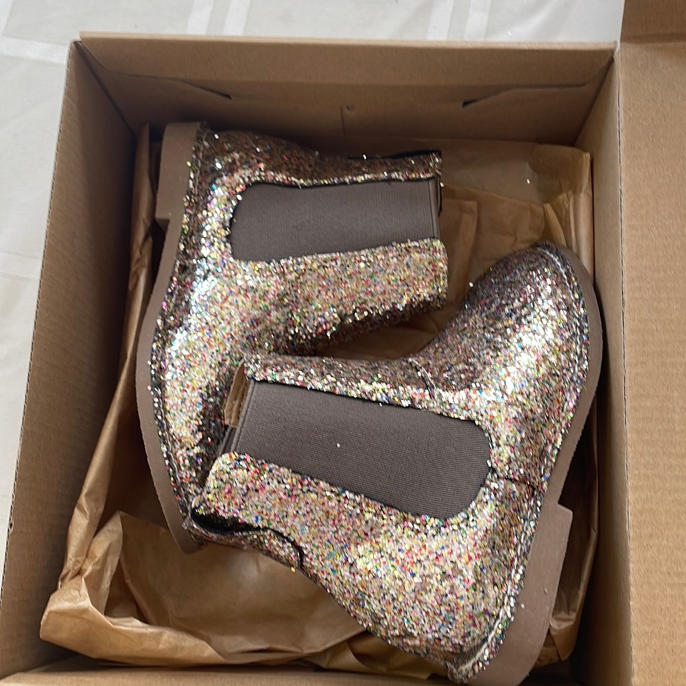 Crewcuts toddler girl glitter boot